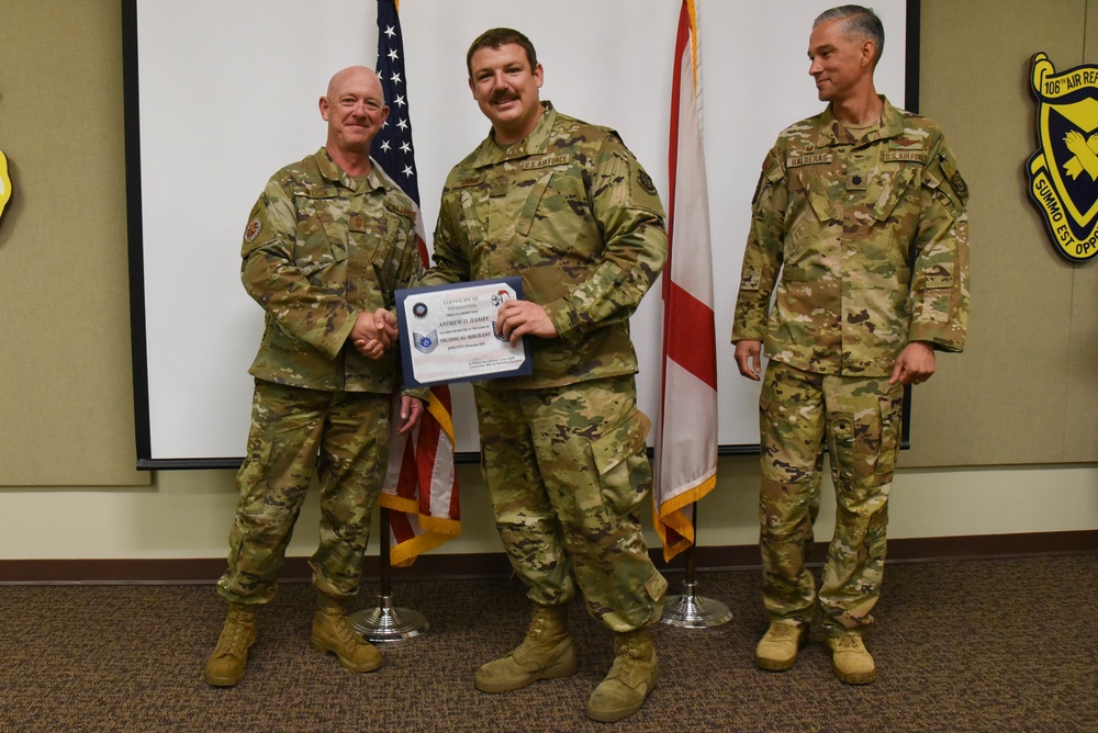 Tech. Sgt. Goke and Staff Sgt. Hamby Promotion Ceremony