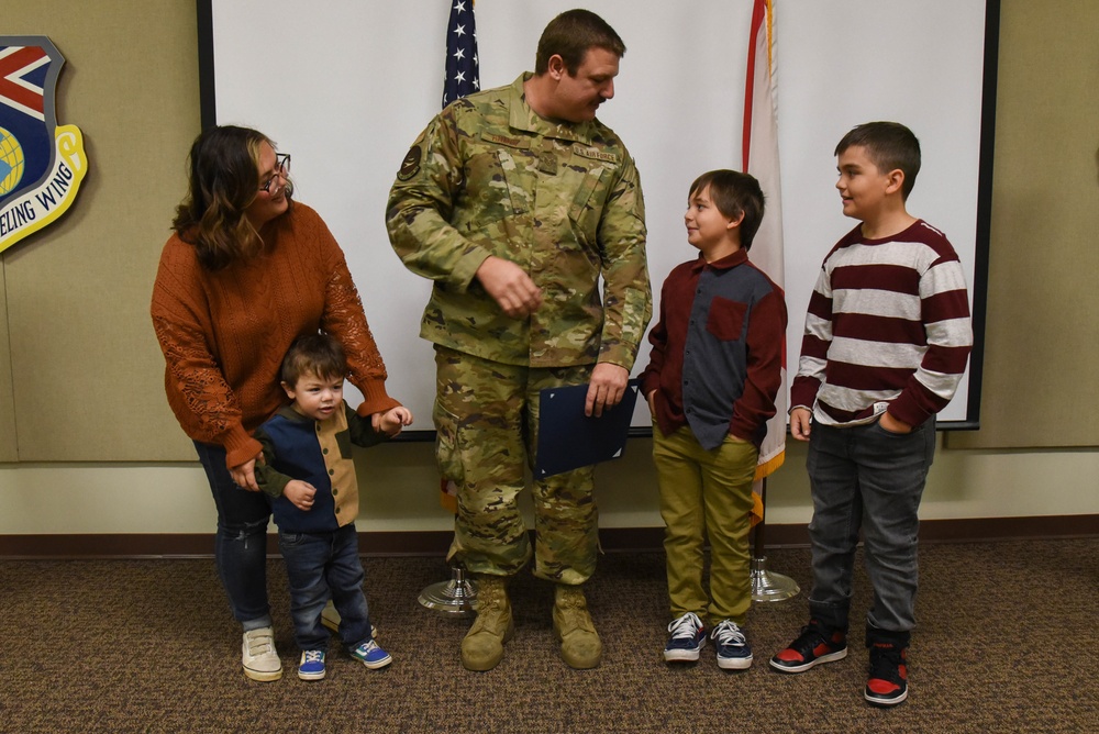 Tech. Sgt. Goke and Staff Sgt. Hamby Promotion Ceremony