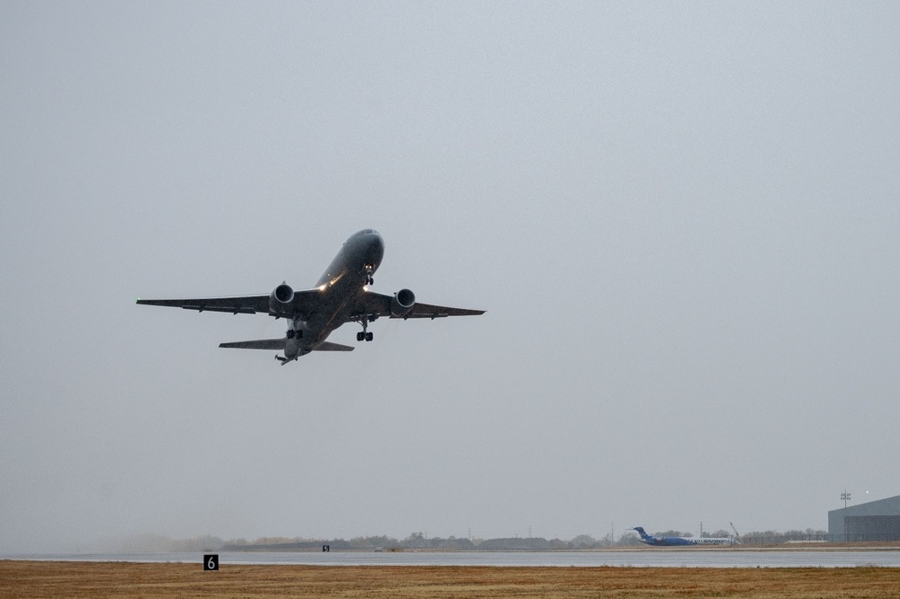 McConnell completes KC-46 flight with limited crew