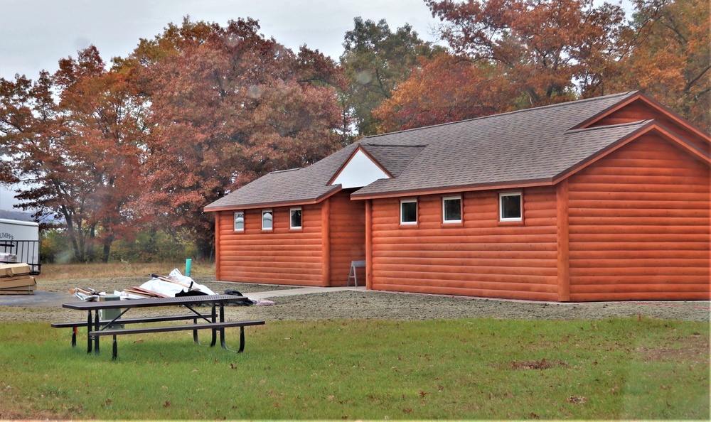 Construction continues for new comfort station at Fort McCoy’s Pine View Campground