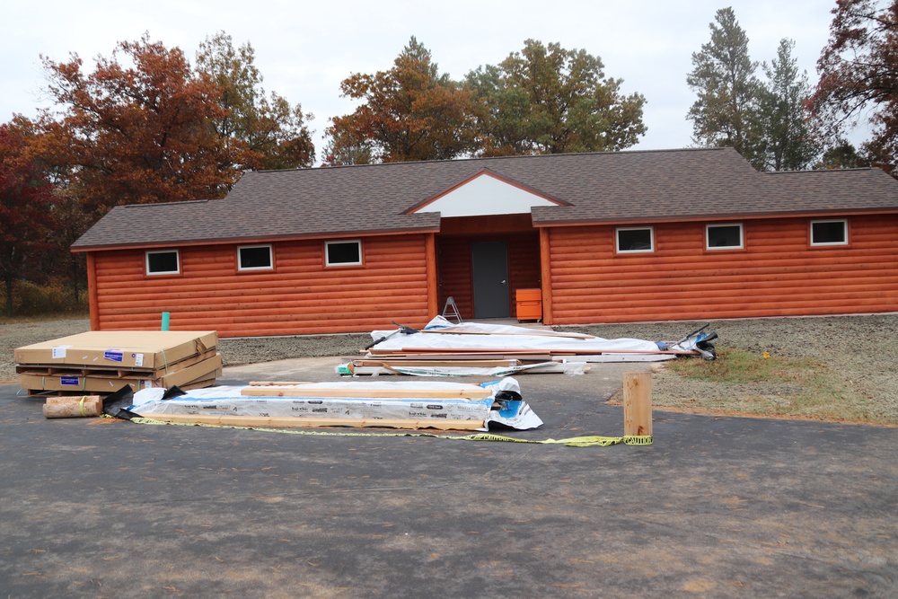 Construction continues for new comfort station at Fort McCoy’s Pine View Campground