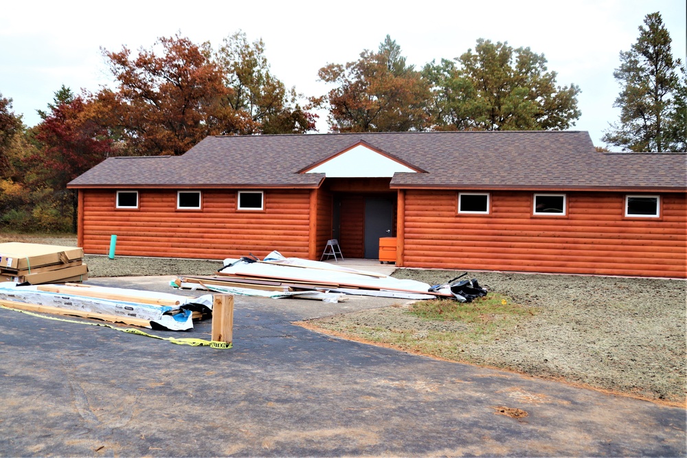 Construction continues for new comfort station at Fort McCoy’s Pine View Campground