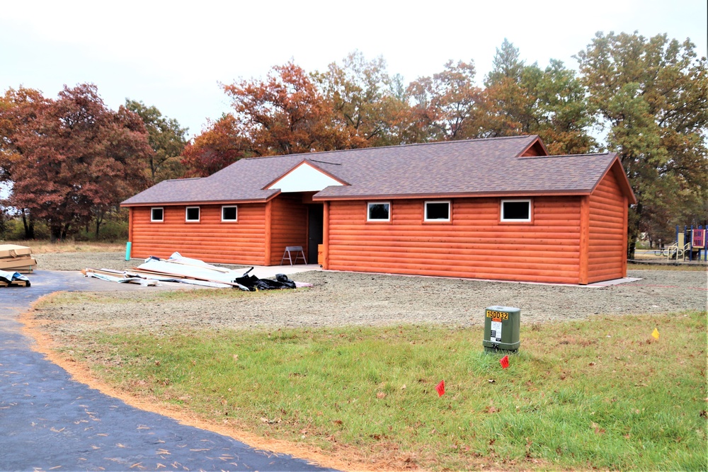 Construction continues for new comfort station at Fort McCoy’s Pine View Campground