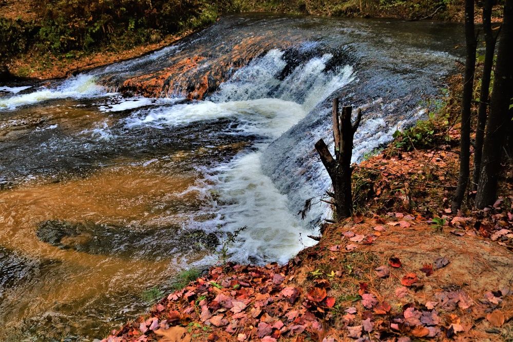 2022 Fall Colors at Trout Falls at Fort McCoy's Pine View Recreation Area