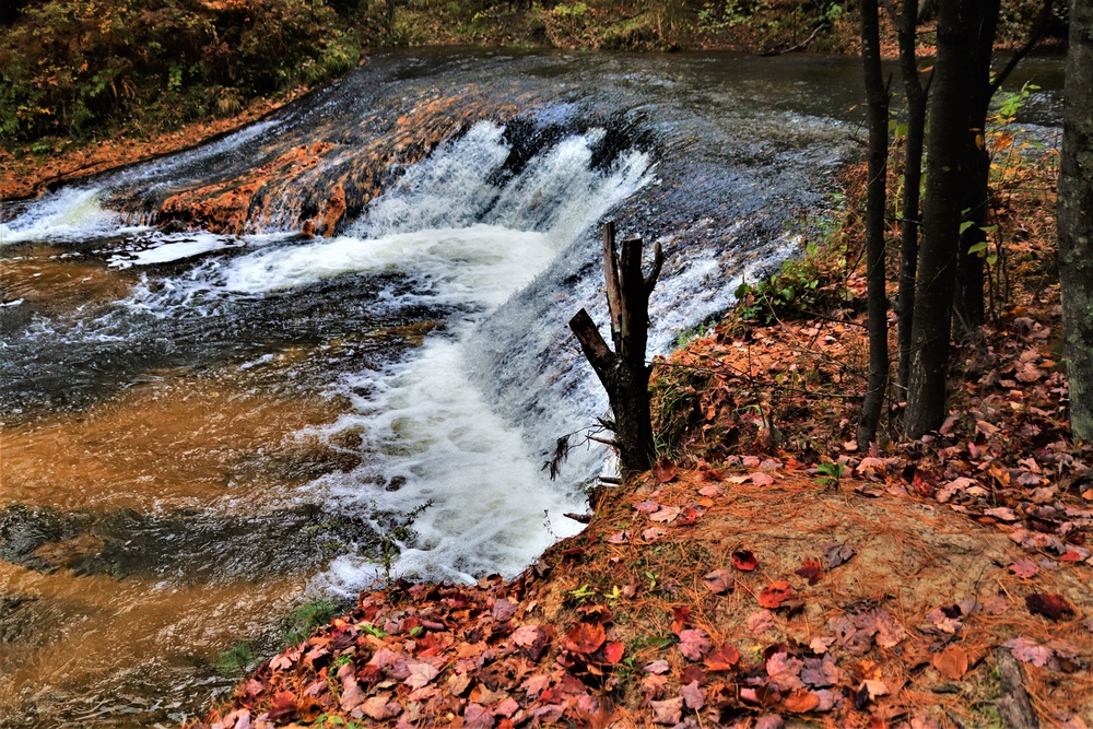 2022 Fall Colors at Trout Falls at Fort McCoy's Pine View Recreation Area