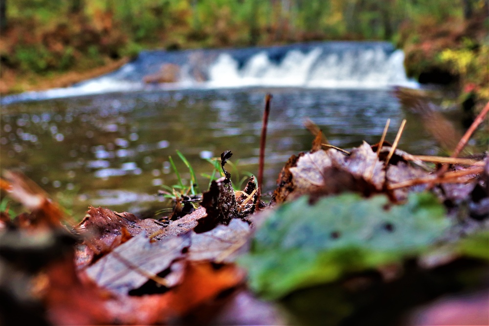 2022 Fall Colors at Trout Falls at Fort McCoy's Pine View Recreation Area