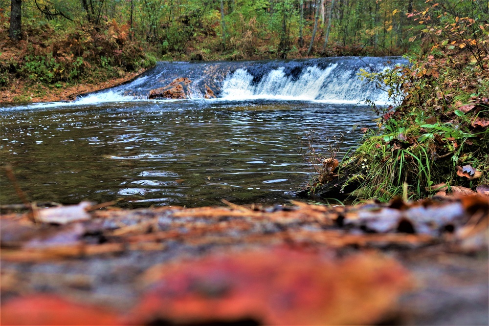 2022 Fall Colors at Trout Falls at Fort McCoy's Pine View Recreation Area