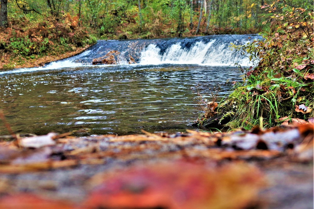 2022 Fall Colors at Trout Falls at Fort McCoy's Pine View Recreation Area