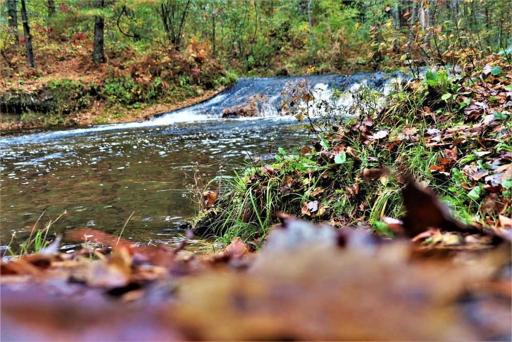 2022 Fall Colors at Trout Falls at Fort McCoy's Pine View Recreation Area