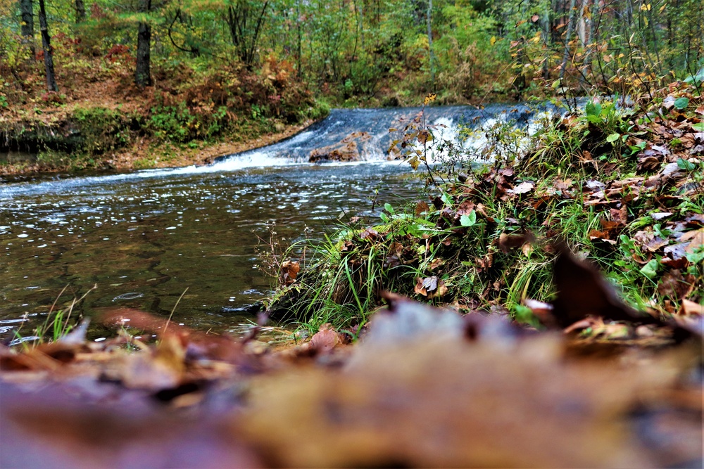 2022 Fall Colors at Trout Falls at Fort McCoy's Pine View Recreation Area