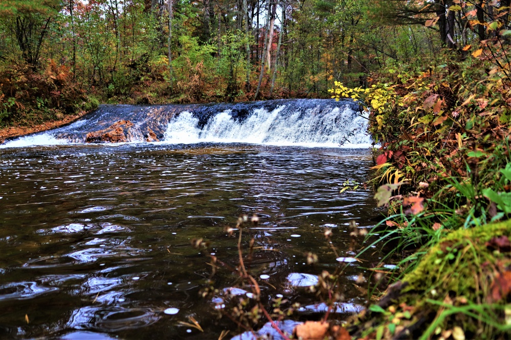 2022 Fall Colors at Trout Falls at Fort McCoy's Pine View Recreation Area