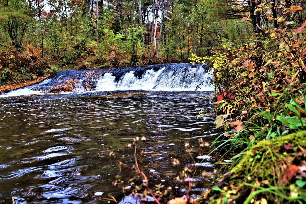 2022 Fall Colors at Trout Falls at Fort McCoy's Pine View Recreation Area