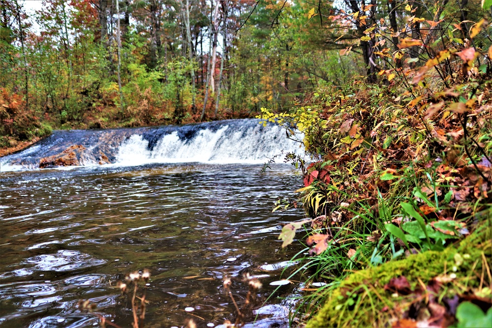 2022 Fall Colors at Trout Falls at Fort McCoy's Pine View Recreation Area