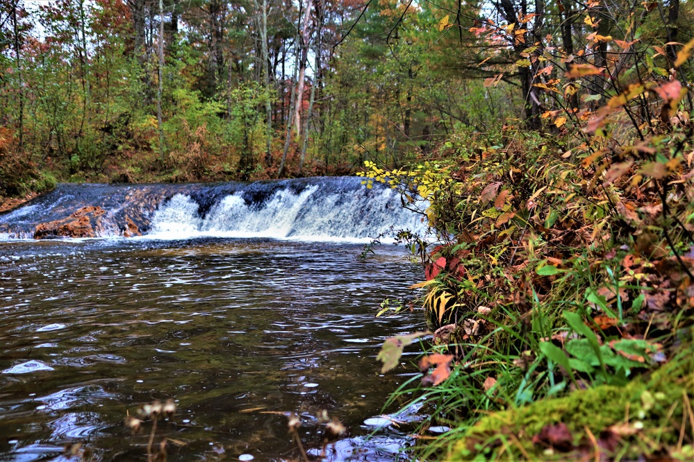 2022 Fall Colors at Trout Falls at Fort McCoy's Pine View Recreation Area