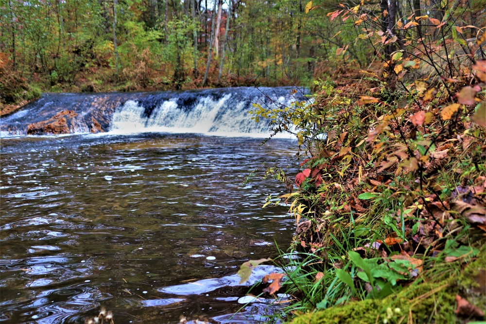 2022 Fall Colors at Trout Falls at Fort McCoy's Pine View Recreation Area