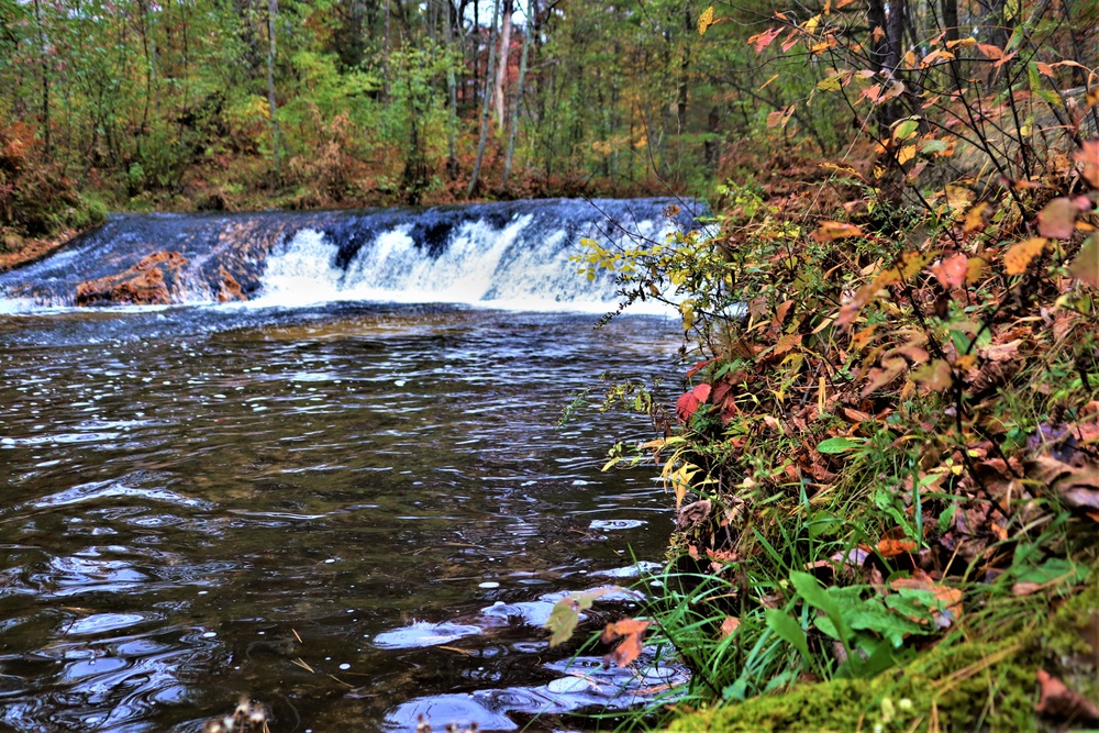 2022 Fall Colors at Trout Falls at Fort McCoy's Pine View Recreation Area