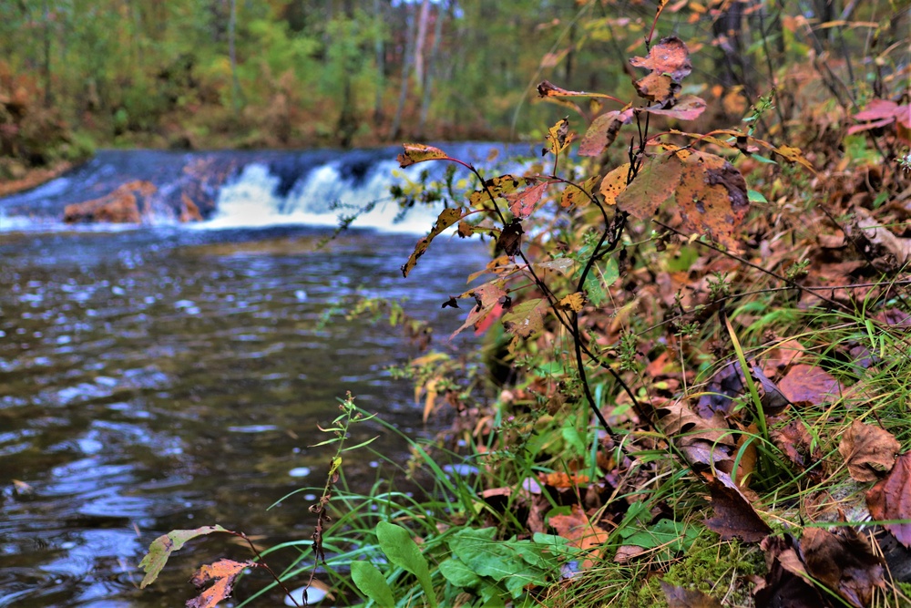 2022 Fall Colors at Trout Falls at Fort McCoy's Pine View Recreation Area