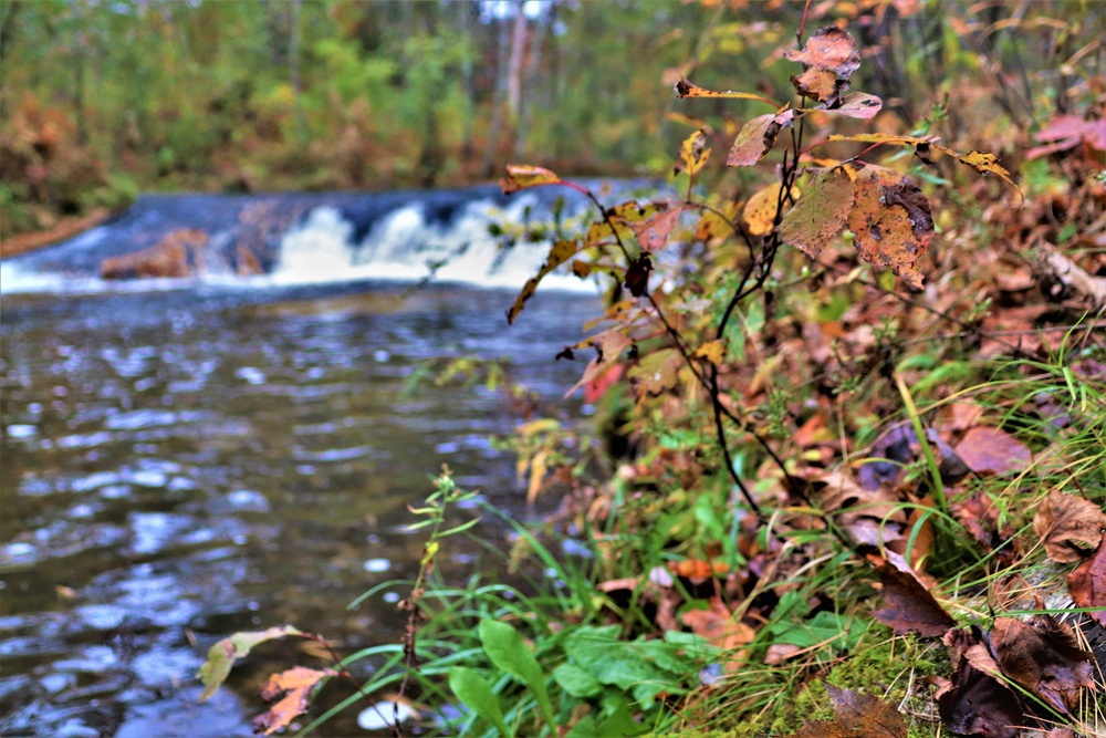 2022 Fall Colors at Trout Falls at Fort McCoy's Pine View Recreation Area