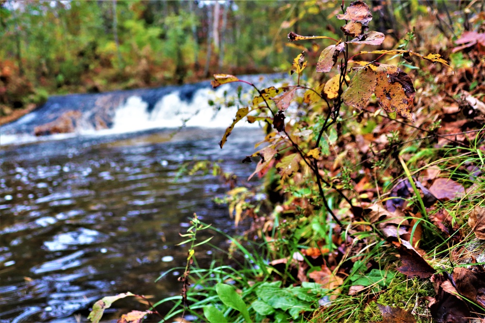 2022 Fall Colors at Trout Falls at Fort McCoy's Pine View Recreation Area