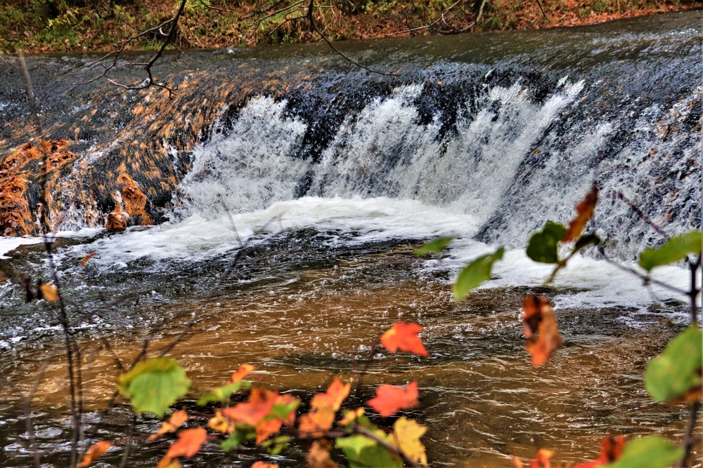 2022 Fall Colors at Trout Falls at Fort McCoy's Pine View Recreation Area