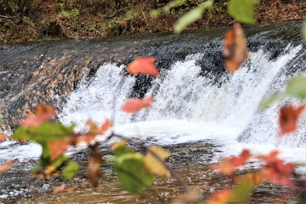 2022 Fall Colors at Trout Falls at Fort McCoy's Pine View Recreation Area