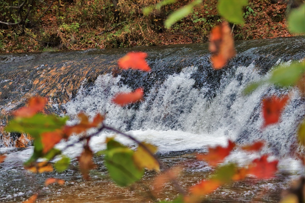 2022 Fall Colors at Trout Falls at Fort McCoy's Pine View Recreation Area