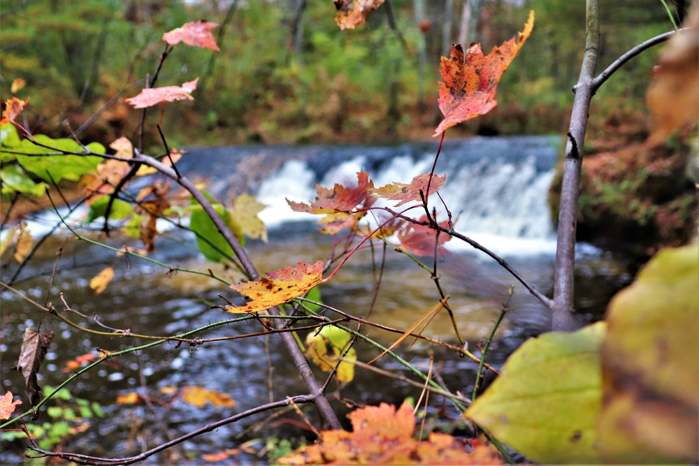 2022 Fall Colors at Trout Falls at Fort McCoy's Pine View Recreation Area