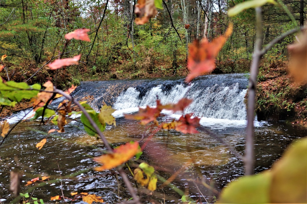 2022 Fall Colors at Trout Falls at Fort McCoy's Pine View Recreation Area