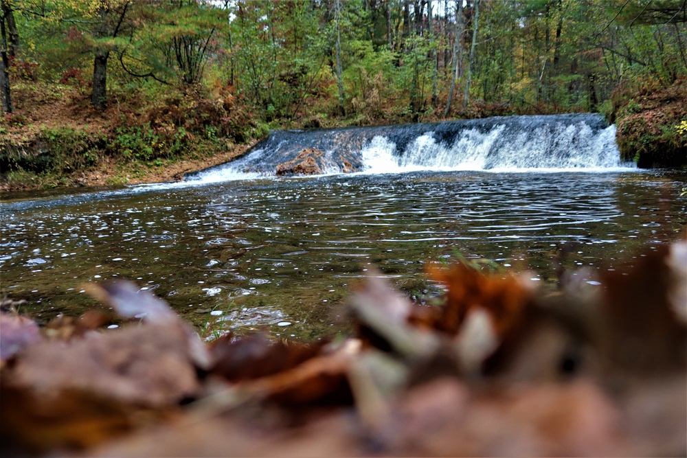 2022 Fall Colors at Trout Falls at Fort McCoy's Pine View Recreation Area