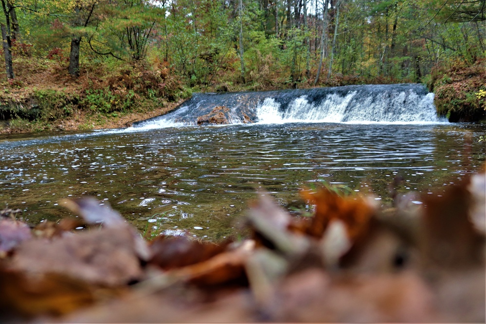 2022 Fall Colors at Trout Falls at Fort McCoy's Pine View Recreation Area