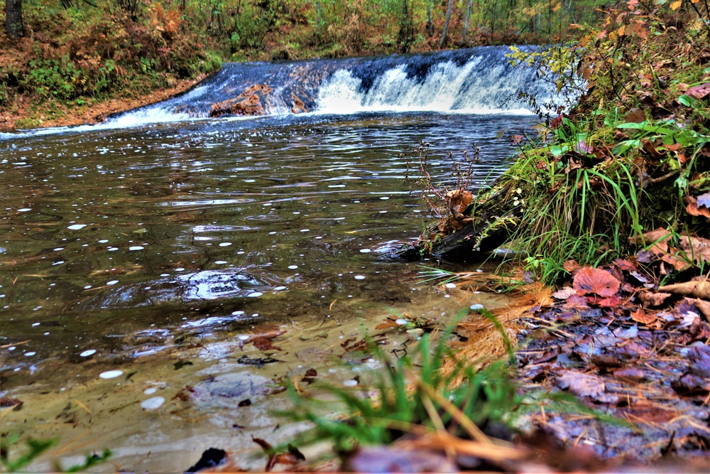 2022 Fall Colors at Trout Falls at Fort McCoy's Pine View Recreation Area