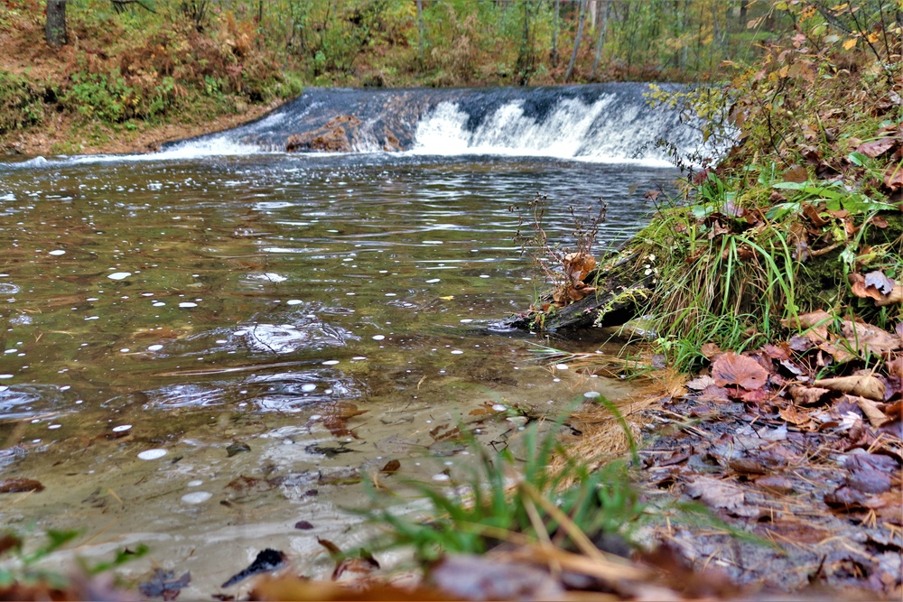 2022 Fall Colors at Trout Falls at Fort McCoy's Pine View Recreation Area