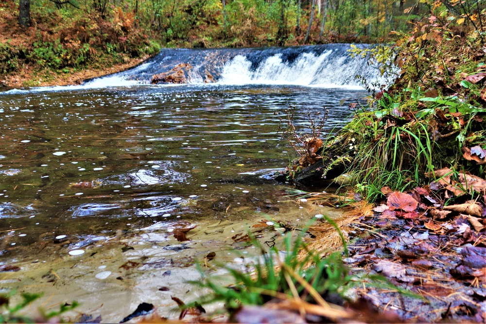 2022 Fall Colors at Trout Falls at Fort McCoy's Pine View Recreation Area