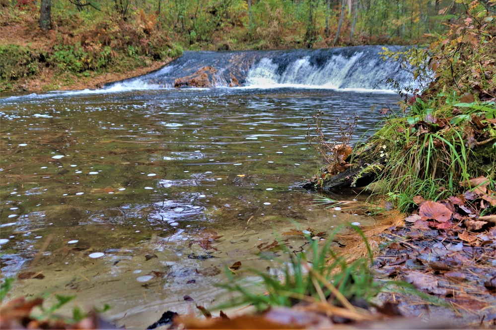 2022 Fall Colors at Trout Falls at Fort McCoy's Pine View Recreation Area