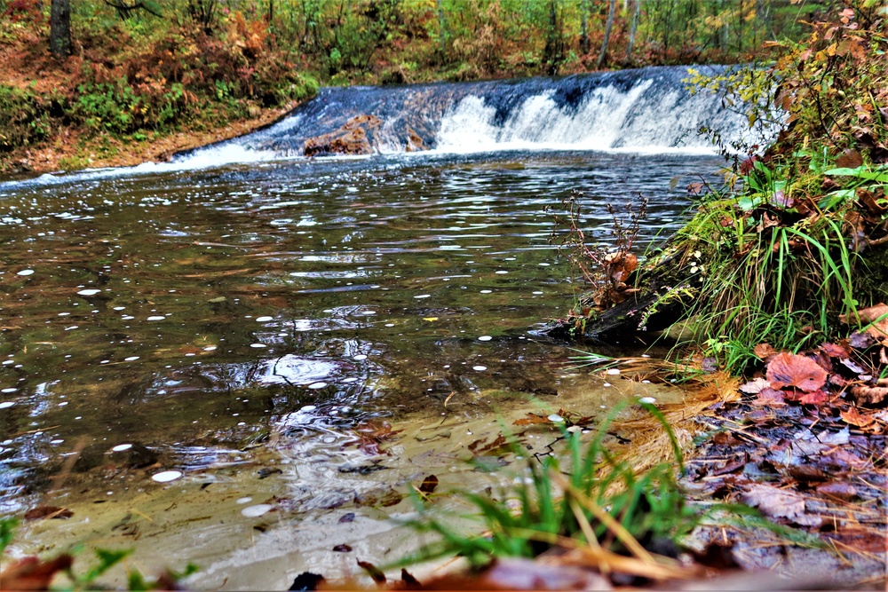 2022 Fall Colors at Trout Falls at Fort McCoy's Pine View Recreation Area