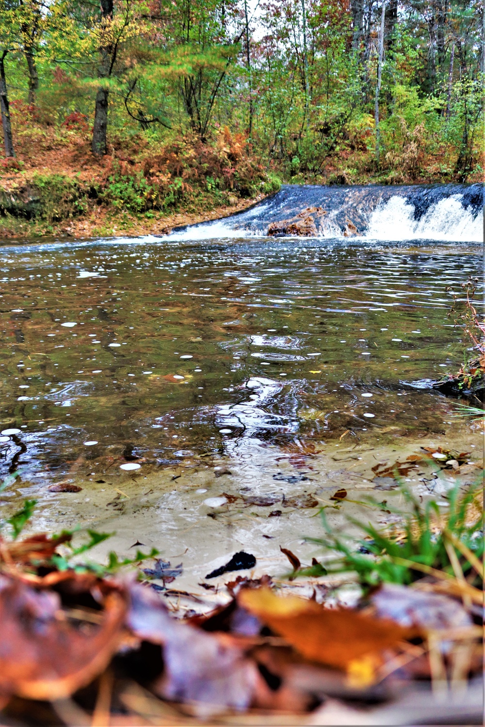 2022 Fall Colors at Trout Falls at Fort McCoy's Pine View Recreation Area