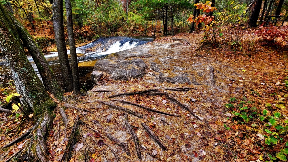 2022 Fall Colors at Trout Falls at Fort McCoy's Pine View Recreation Area