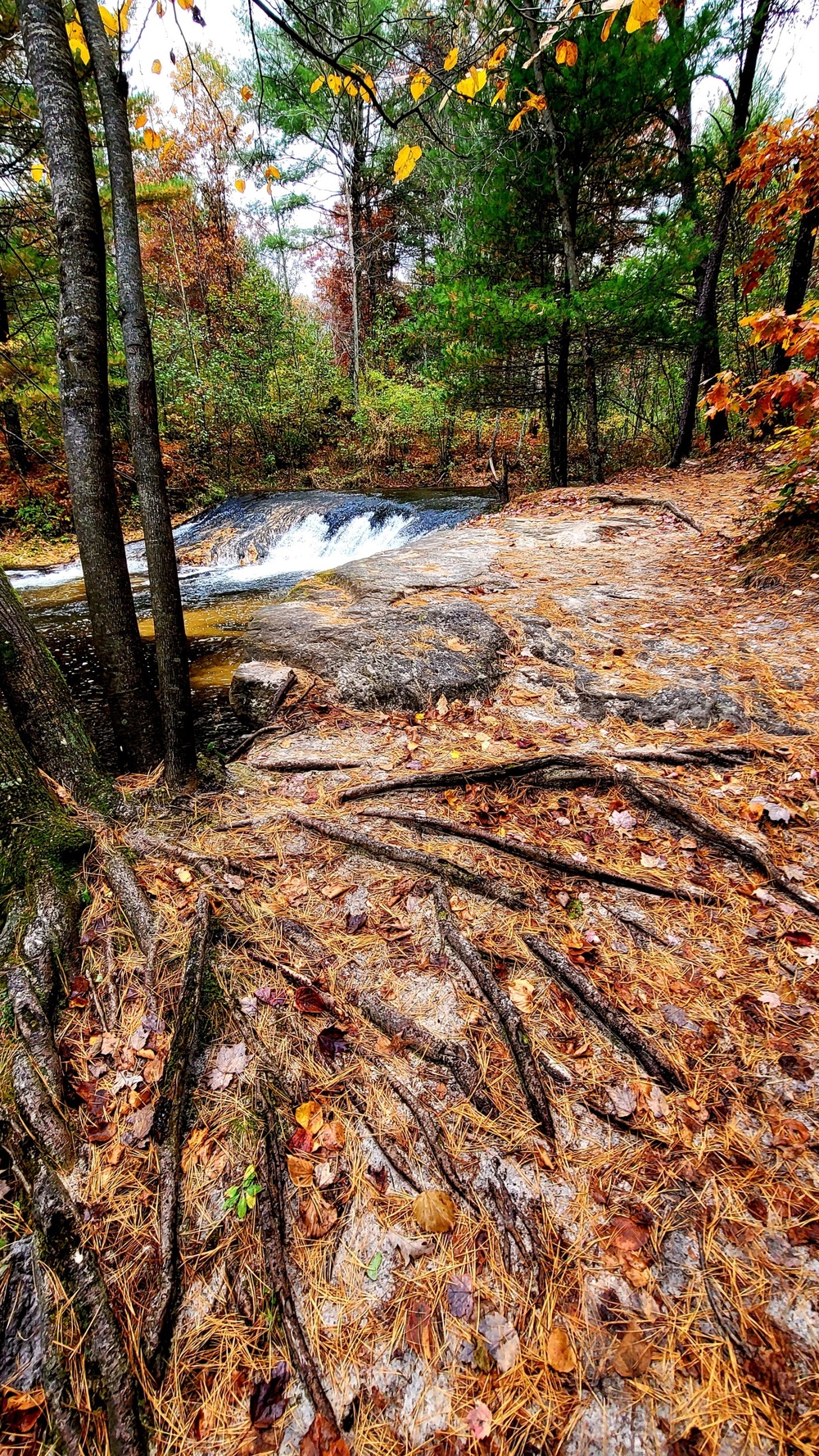 2022 Fall Colors at Trout Falls at Fort McCoy's Pine View Recreation Area