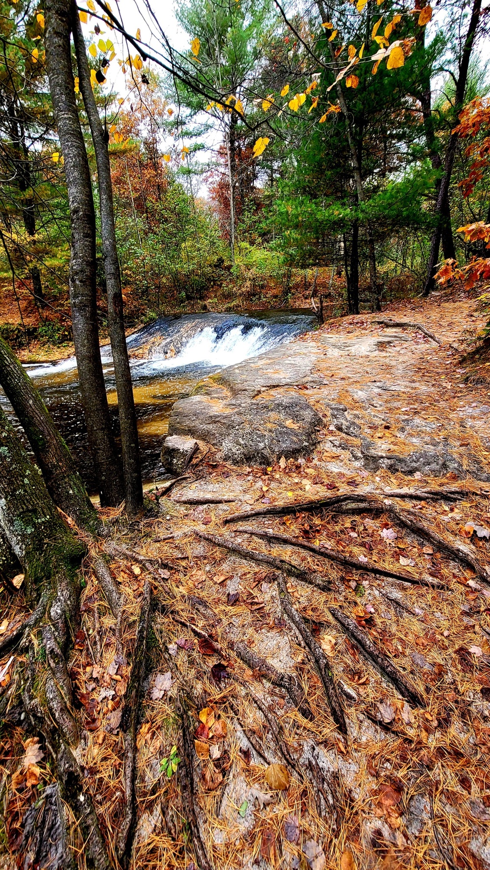 2022 Fall Colors at Trout Falls at Fort McCoy's Pine View Recreation Area