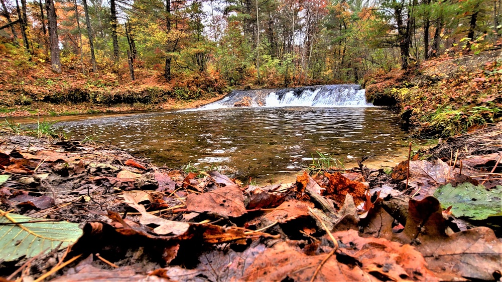 2022 Fall Colors at Trout Falls at Fort McCoy's Pine View Recreation Area