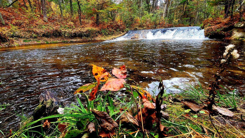 2022 Fall Colors at Trout Falls at Fort McCoy's Pine View Recreation Area