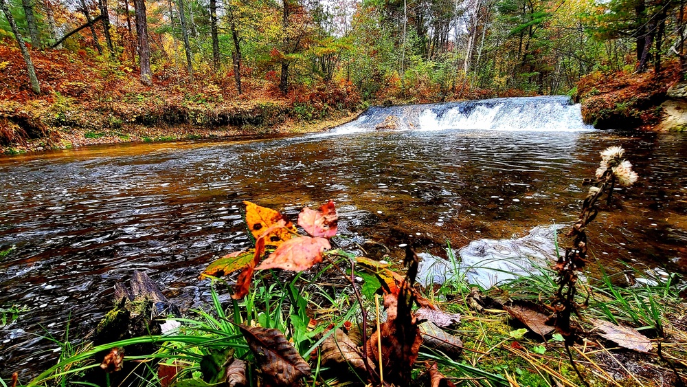 2022 Fall Colors at Trout Falls at Fort McCoy's Pine View Recreation Area