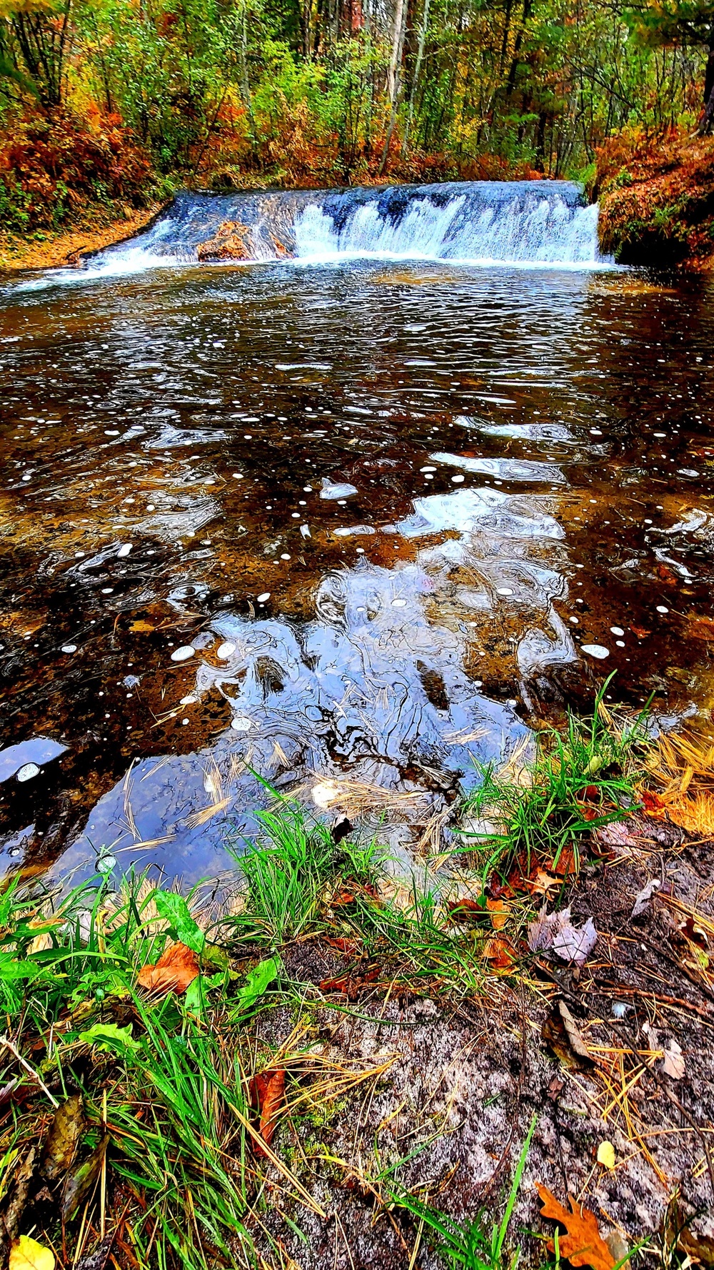 2022 Fall Colors at Trout Falls at Fort McCoy's Pine View Recreation Area