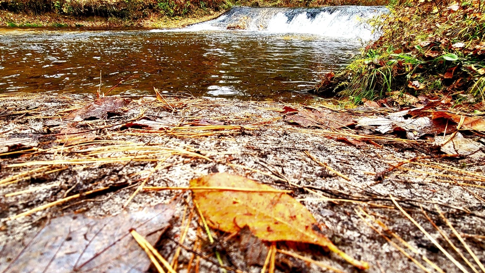 2022 Fall Colors at Trout Falls at Fort McCoy's Pine View Recreation Area