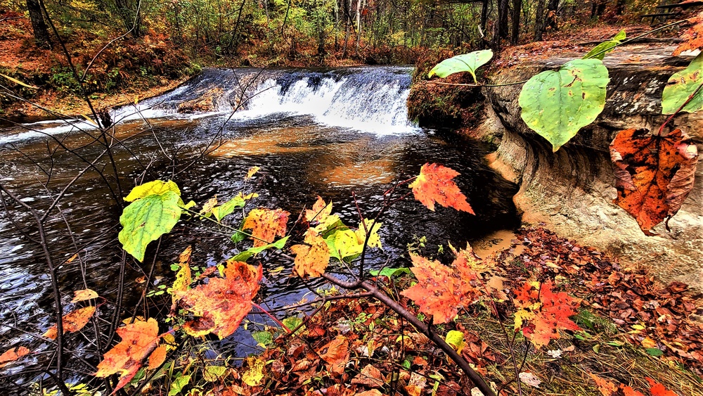 2022 Fall Colors at Trout Falls at Fort McCoy's Pine View Recreation Area