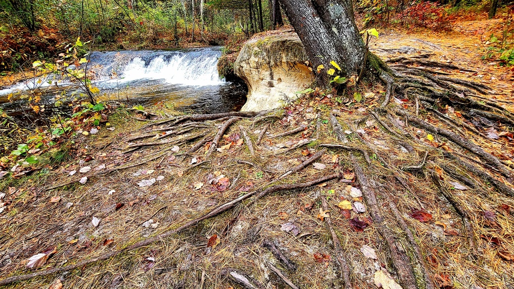 2022 Fall Colors at Trout Falls at Fort McCoy's Pine View Recreation Area