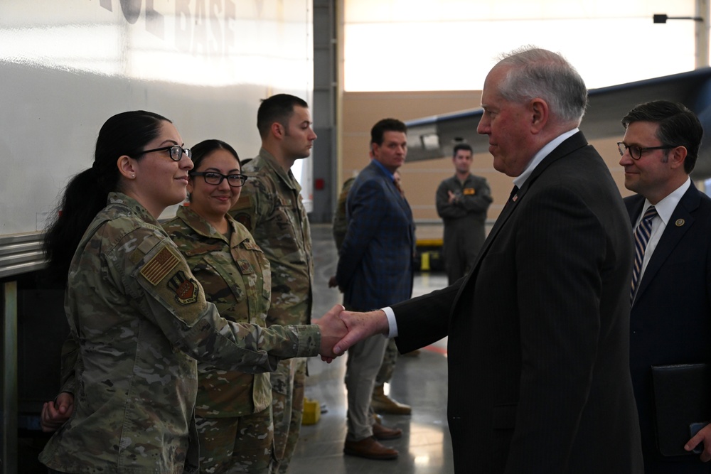 Secretary of the Air Force, Frank Kendall, visits Barksdale Air Force Base