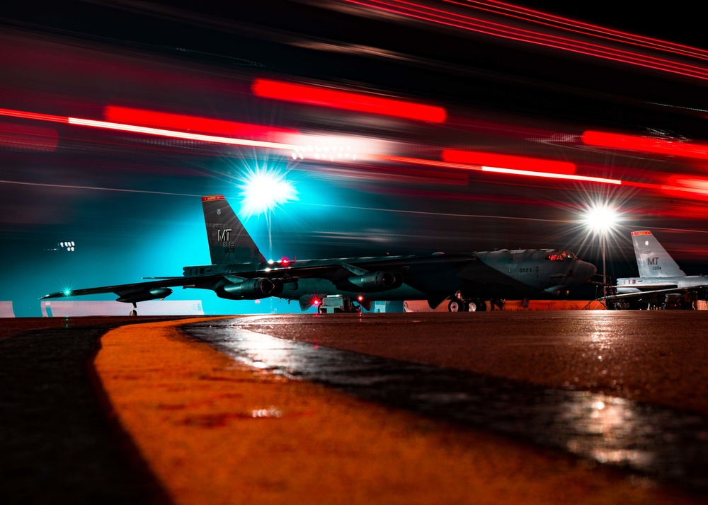 On the Flightline at Night