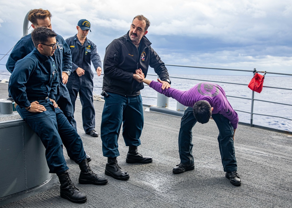 USS Chancellorsville Conducts Non-lethal Weapons Training