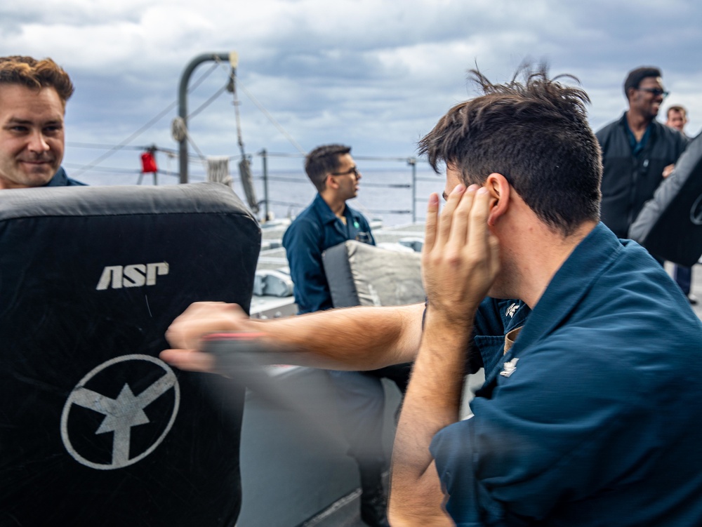 USS Chancellorsville Conducts Non-lethal Weapons Training